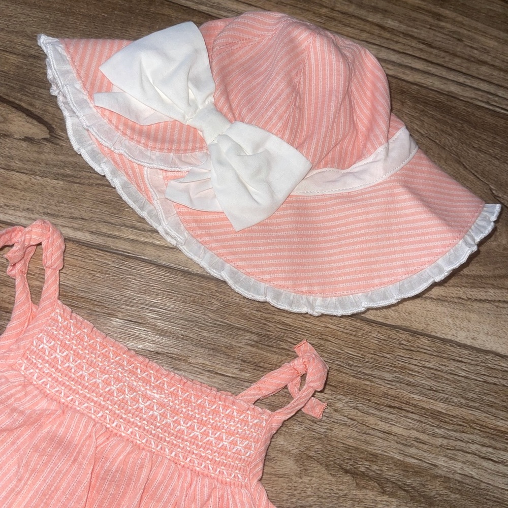 Janie & jack sun hat and dress matching